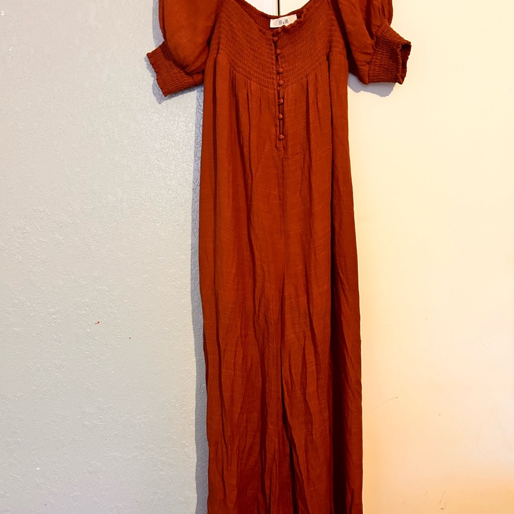 Rust Jumpsuit -size small